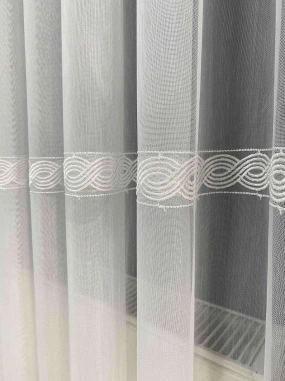 Adl İki Sıralı Tül Perde