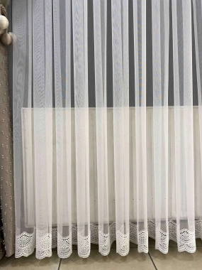 B122052 Keten Etek Tül Perde