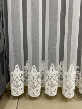 Brç Keten Kort Etek Tül Perde