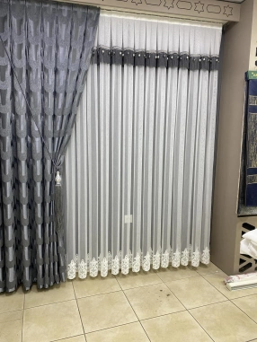 Brç Keten Kort Etek Tül Perde