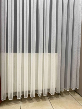 Lüx Keten Kurşun Tül Perde