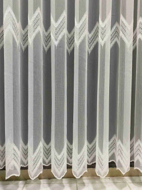 Mhn Sequential Patterned Tulle Curtain