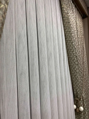 Peyman Kareli Zincir Tül Perde