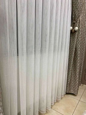 Peyman Kareli Zincir Tül Perde