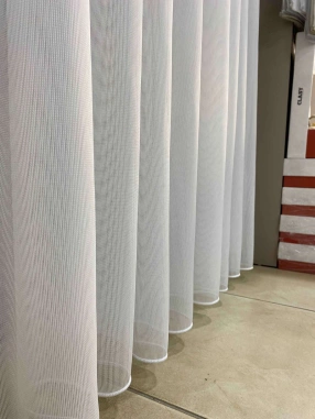 Taç 81513 Çizgili Düz Tül Perde