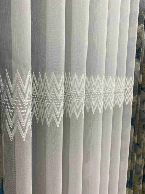 Taç İki Sıralı Yıldırım Tül Perde